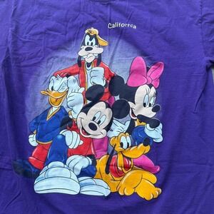 Vintage 90s Disney Cartoon Mickey Goofy & Friends Crew Shirt Graphic